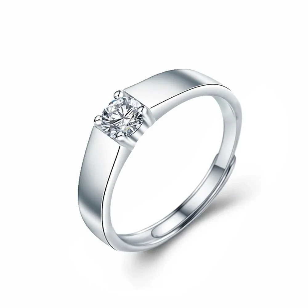 Certified 2ct. t.w. Moissanite Diamond Men's Engagement Ring NEW